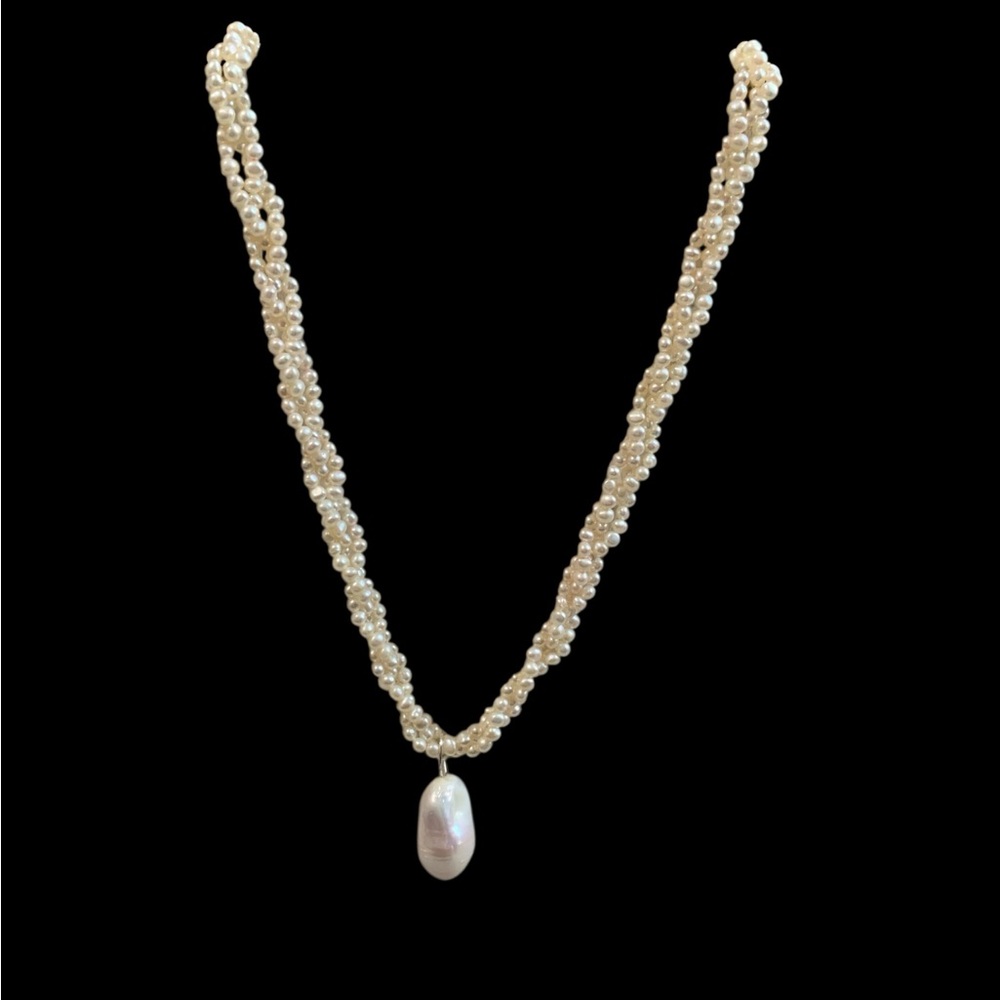 Artisan Handmade Freshwater Pearl Necklace - New With Tags
